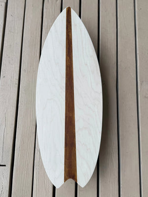 Wooden balance board accessory for open ended Stapelstein play