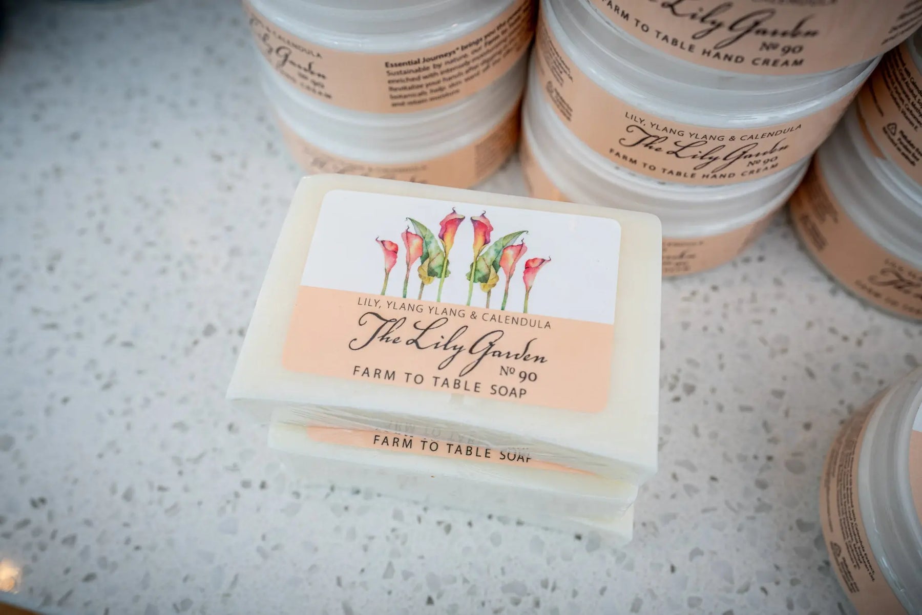 THE LILY GARDEN 5 oz. ~ FARM TO TABLE SOAP SLICE Essential Journeys