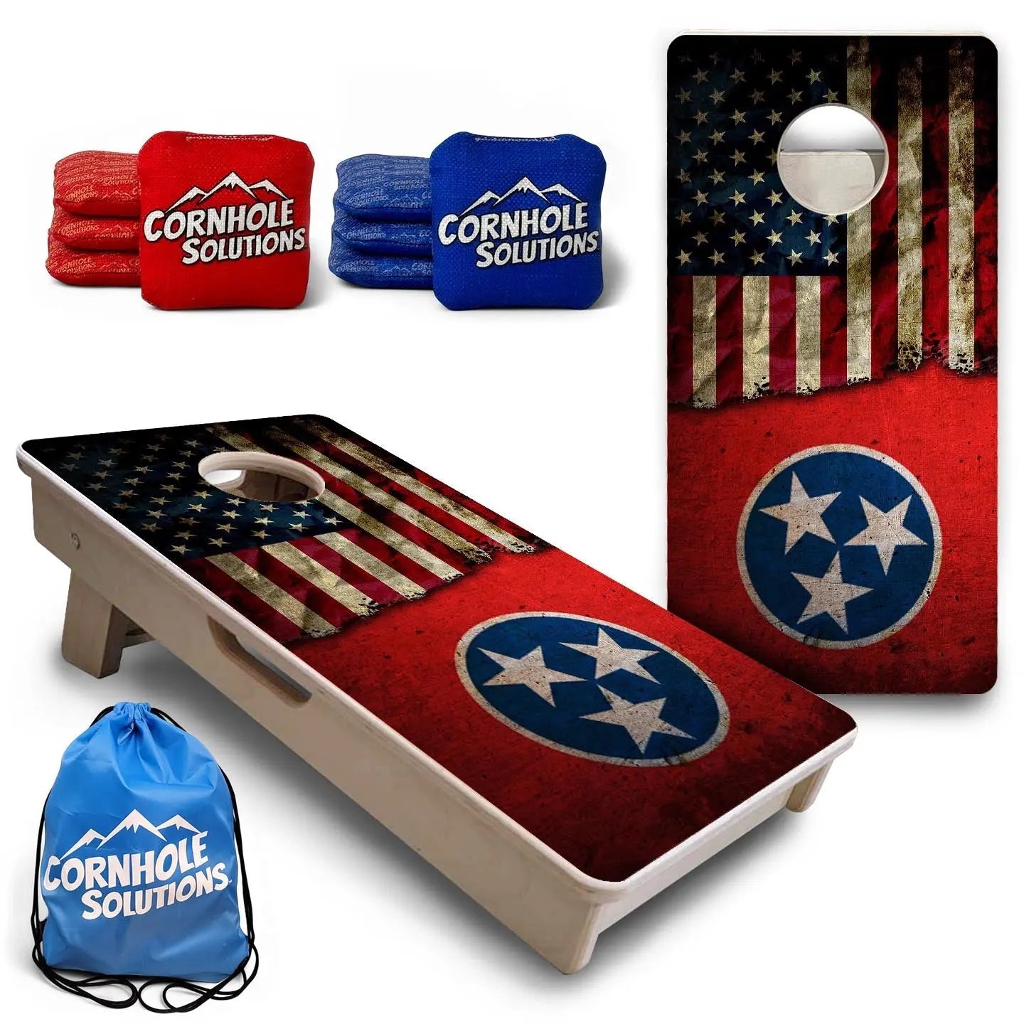 TN USA Flag - Mini or Vacation Size Cornhole Boards Cornhole Solutions