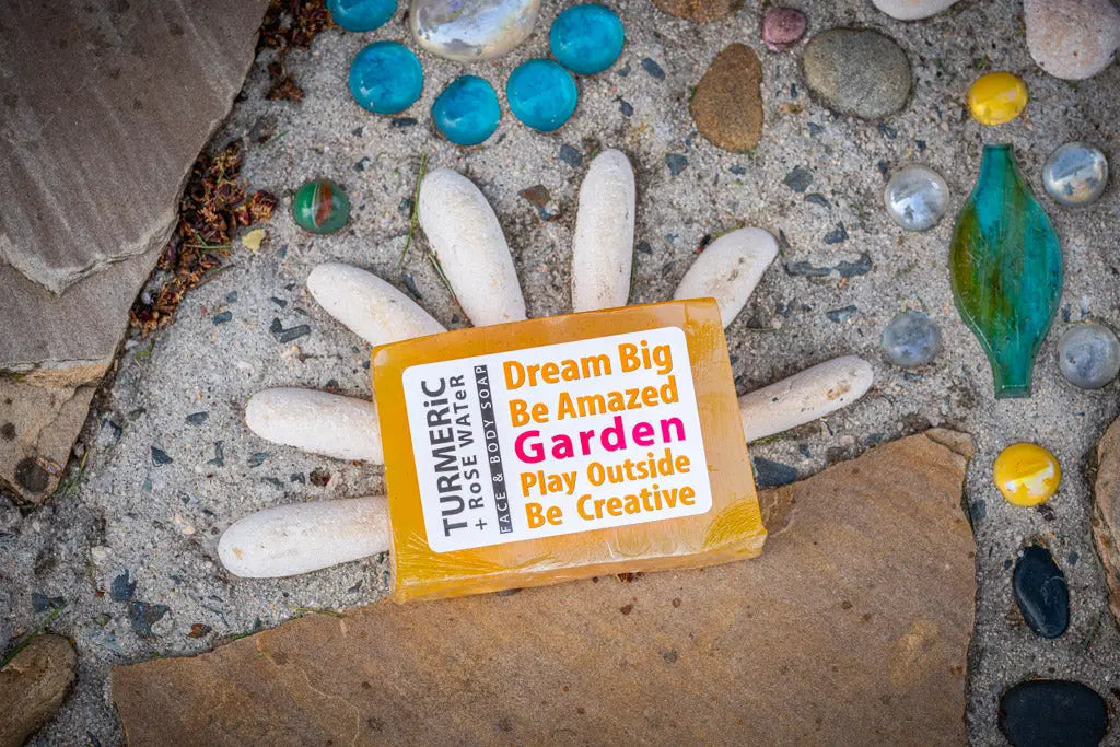 TURMERiC + Rose WATeR FACE & BODY SOAP  5 oz. Essential Journeys