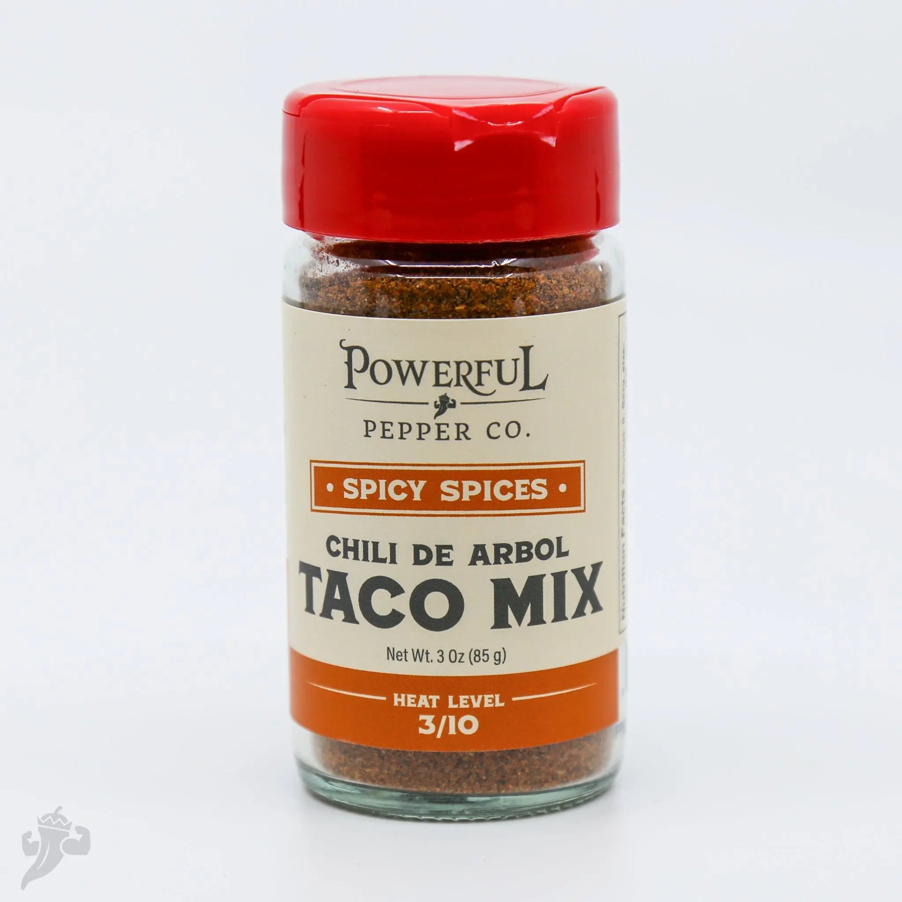 Powerful Pepper Co. Chili de Arbol Taco Mix spice blend.