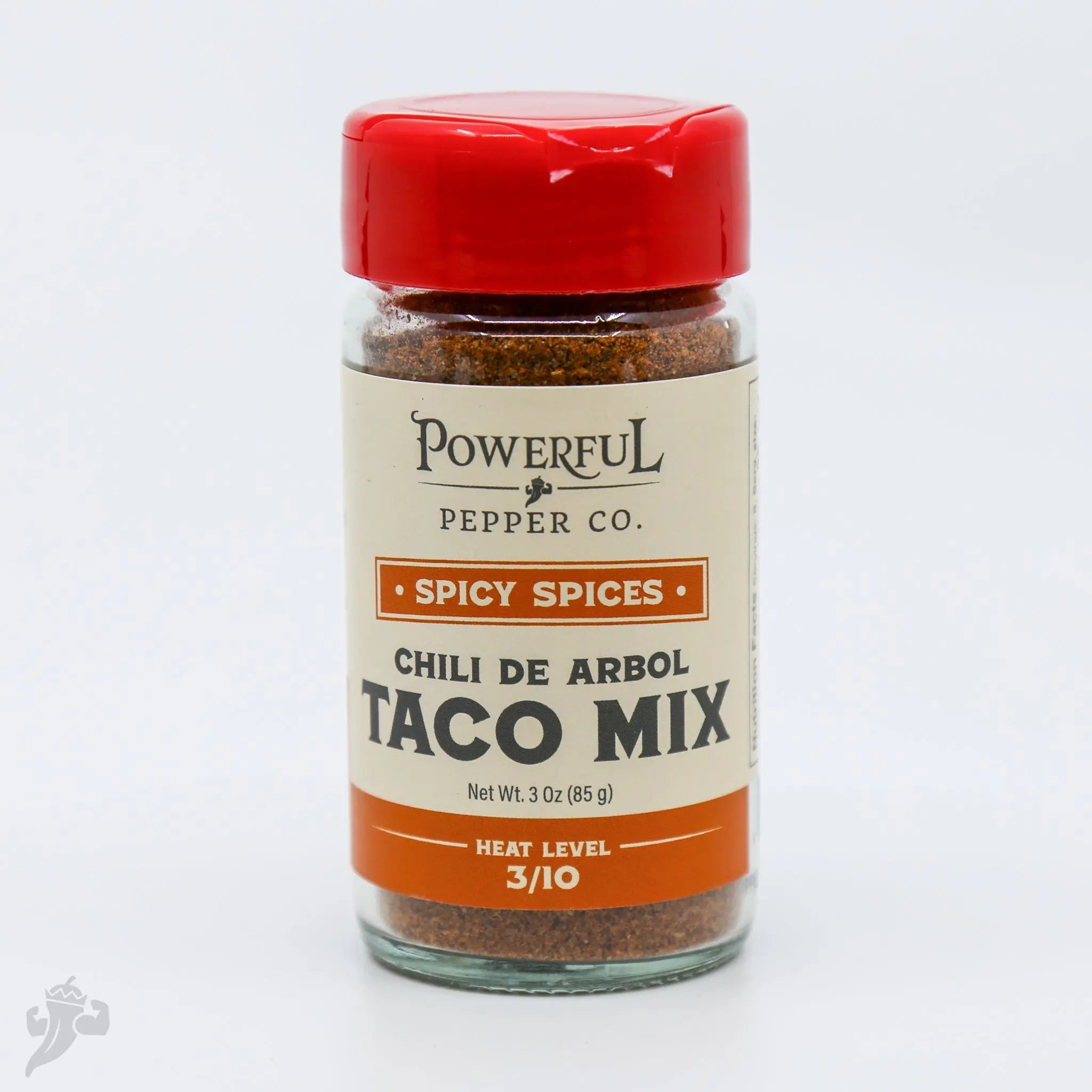 Powerful Pepper Co. Chili de Arbol Taco Mix spice blend.