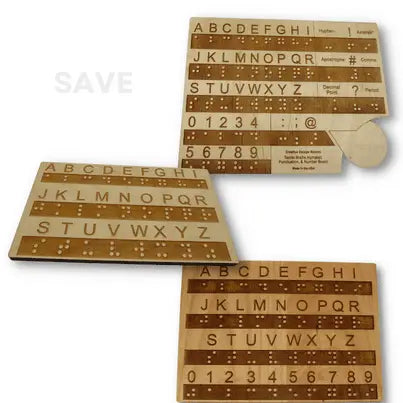 Tactile Braille Learning and Teaching board Gift Set Creative Escape Rooms