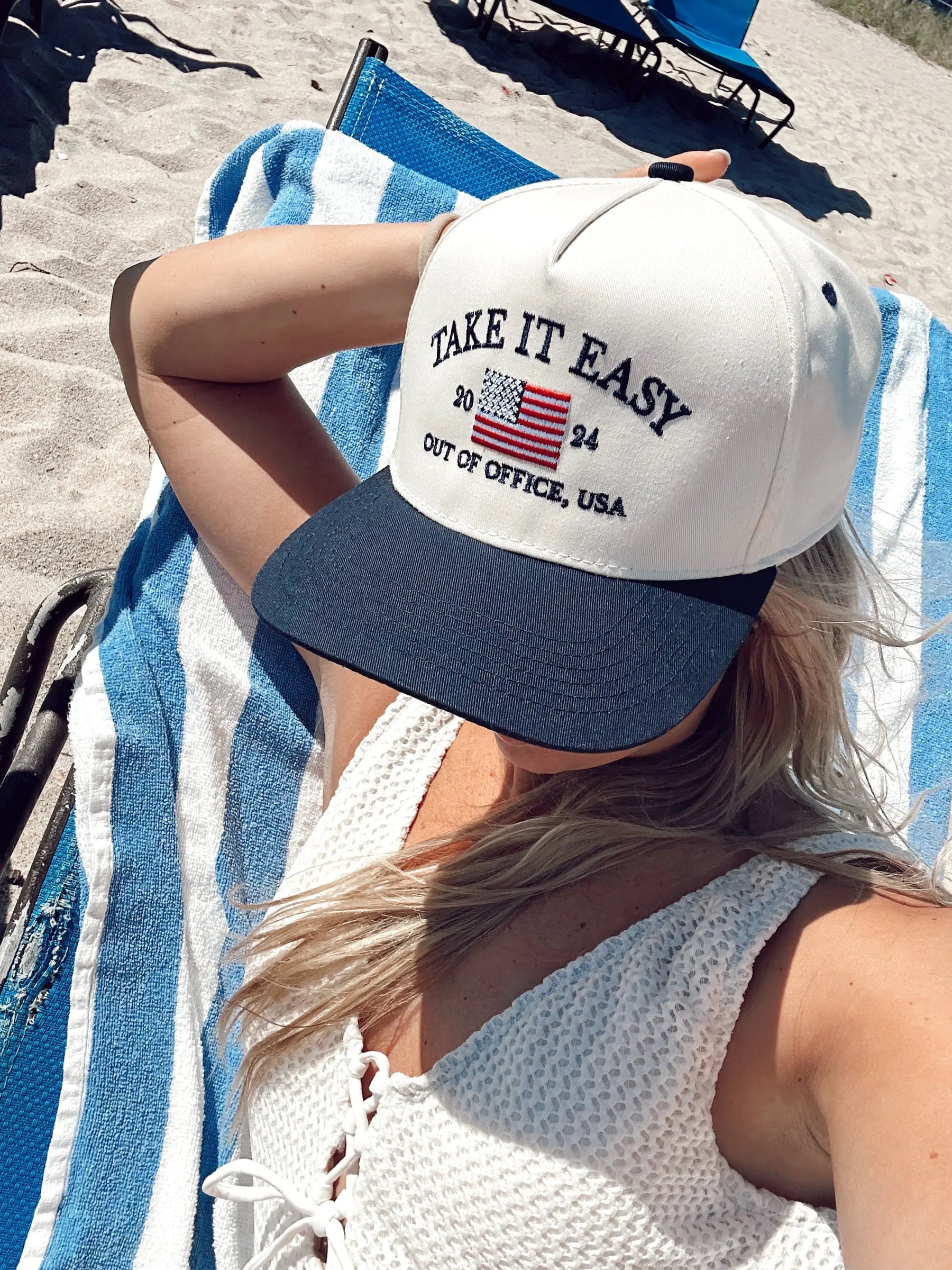 Take it Easy Vintage Trucker Hat KenzKustomz