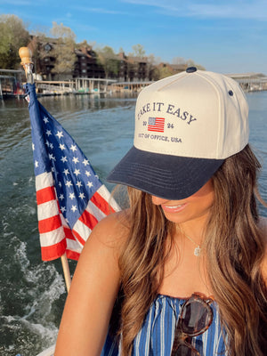 Take it Easy Vintage Trucker Hat KenzKustomz