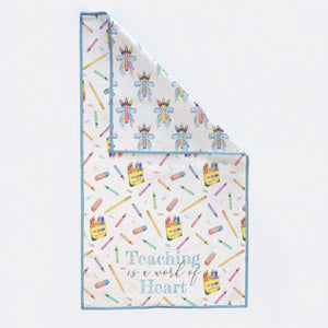 Teaching is a Work of Heart Kitchen Towel Nola Tawk
