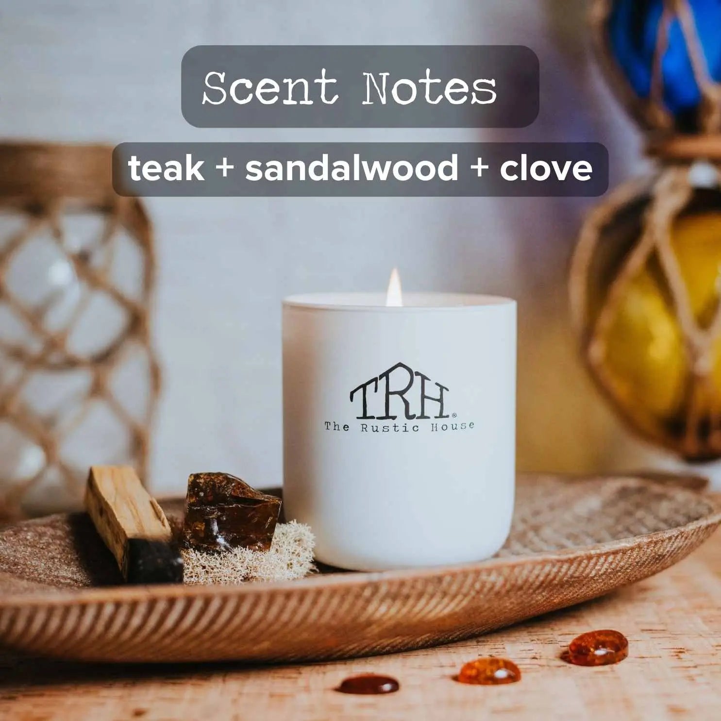 Teakwood Candle The Rustic House