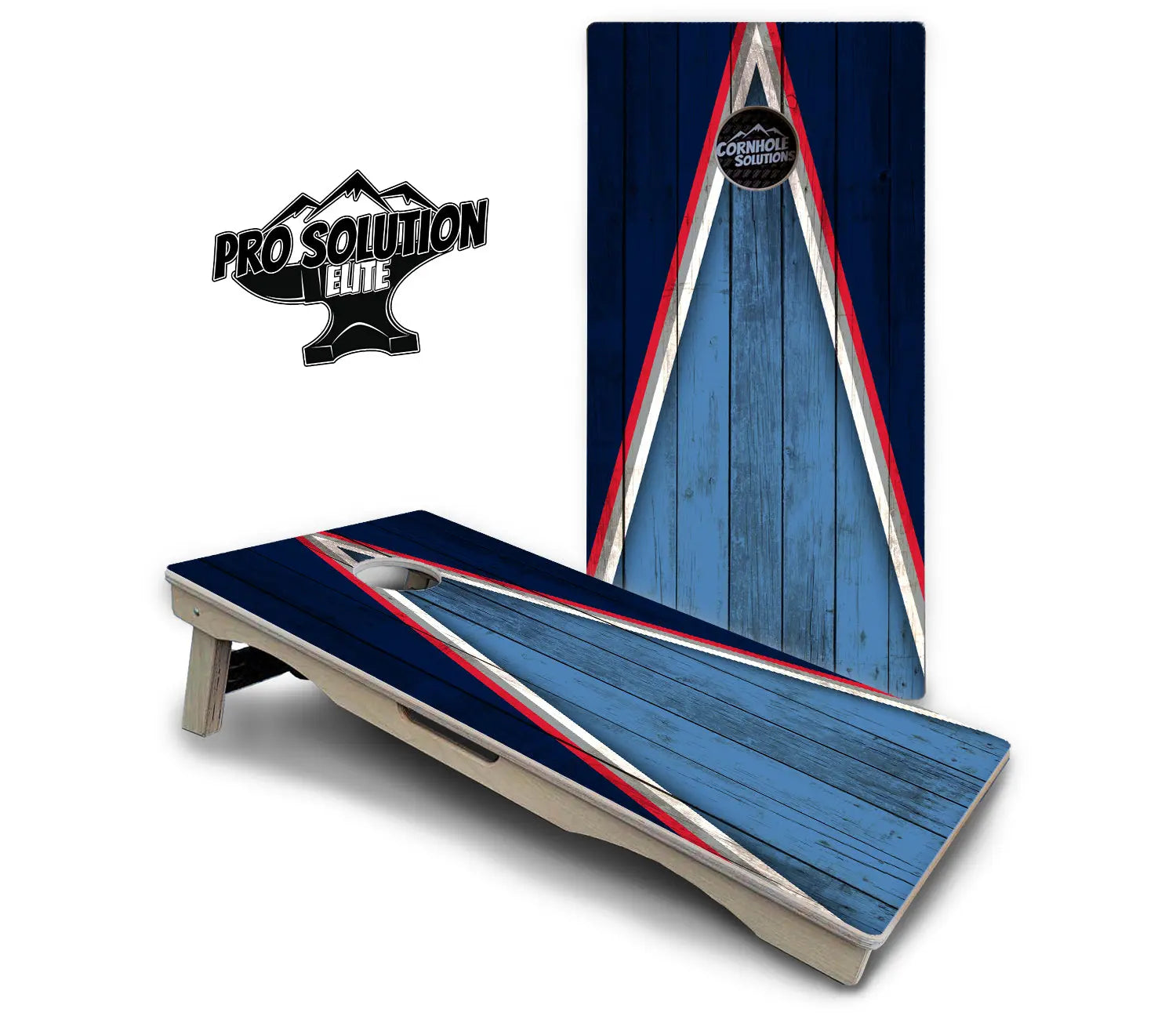 Team Color Triangle Cornhole Boards - Pro Solution Elite Series Cornhole Solutions