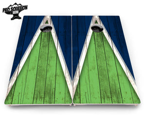 Team Color Triangle Cornhole Boards - Pro Solution Elite Series Cornhole Solutions