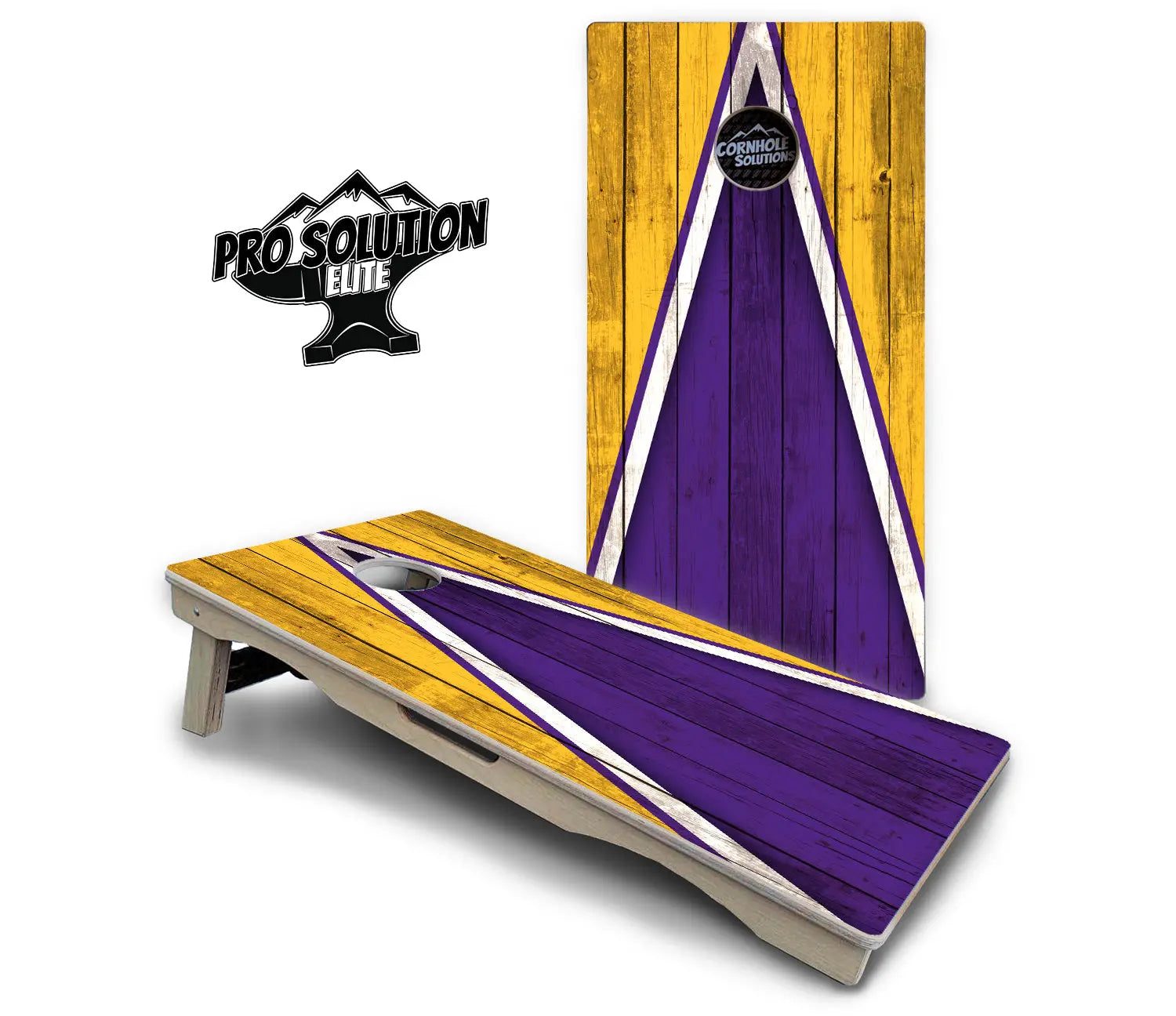 Team Color Triangle Cornhole Boards - Pro Solution Elite Series Cornhole Solutions