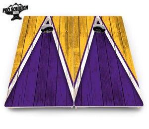 Team Color Triangle Cornhole Boards - Pro Solution Elite Series Cornhole Solutions