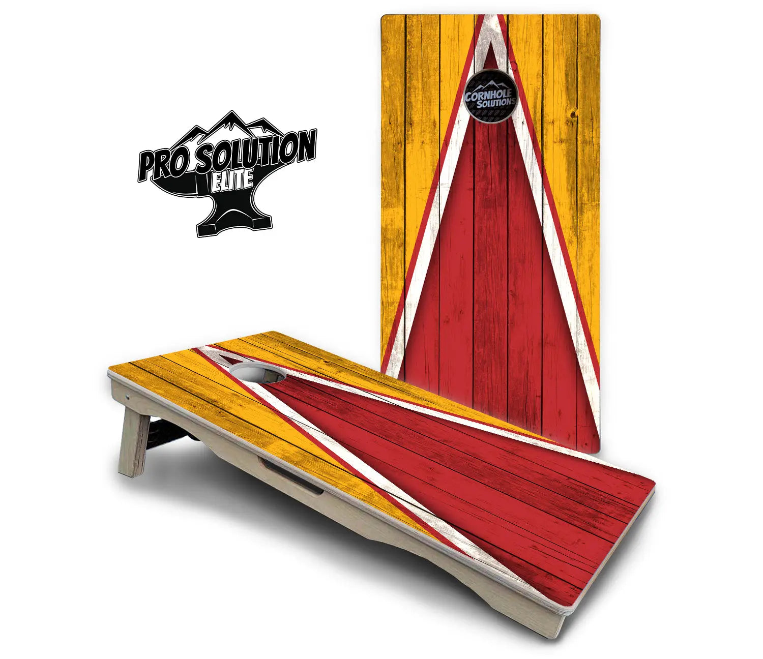 Team Color Triangle Cornhole Boards - Pro Solution Elite Series Cornhole Solutions