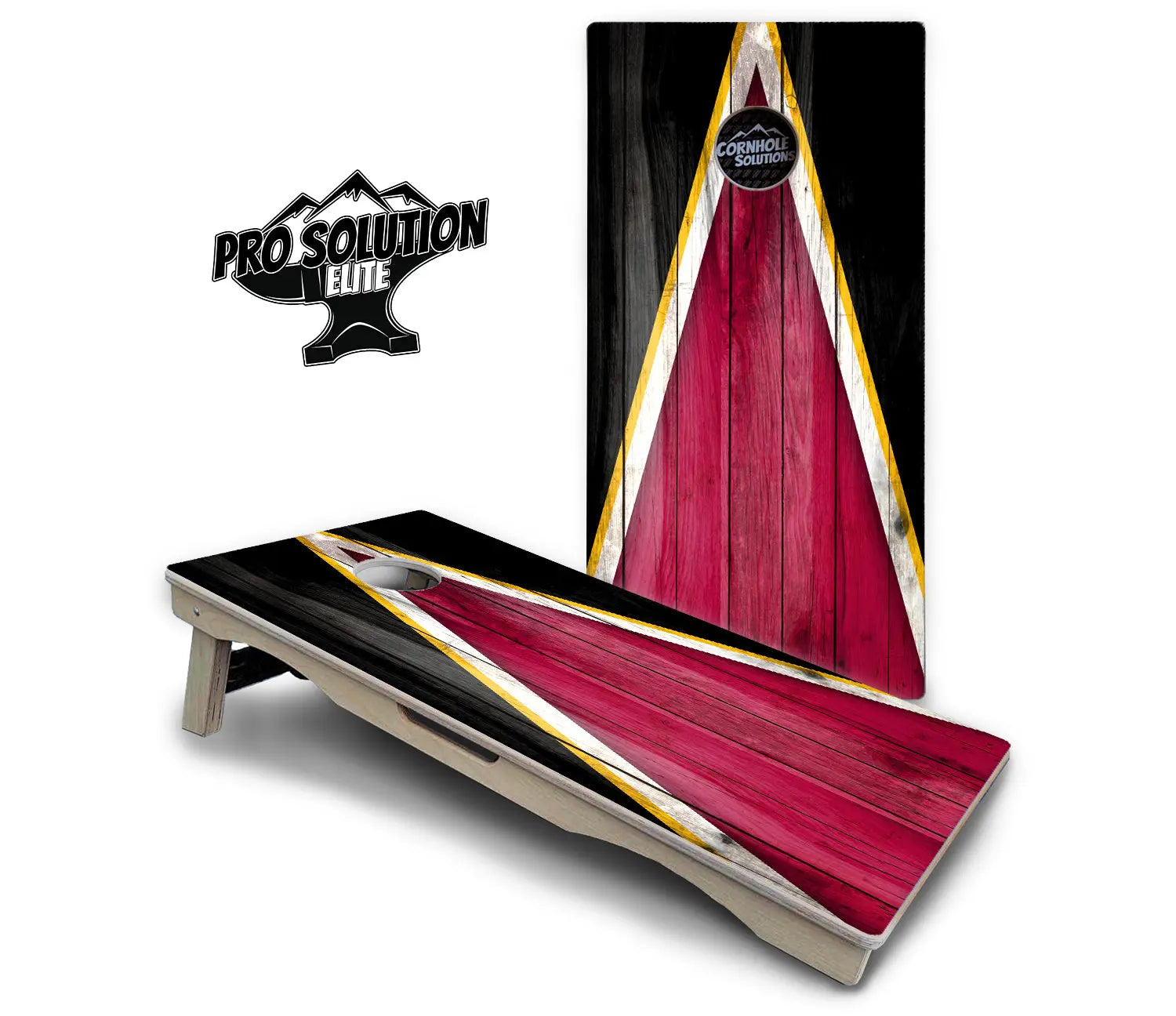 Team Color Triangle Cornhole Boards - Pro Solution Elite Series Cornhole Solutions