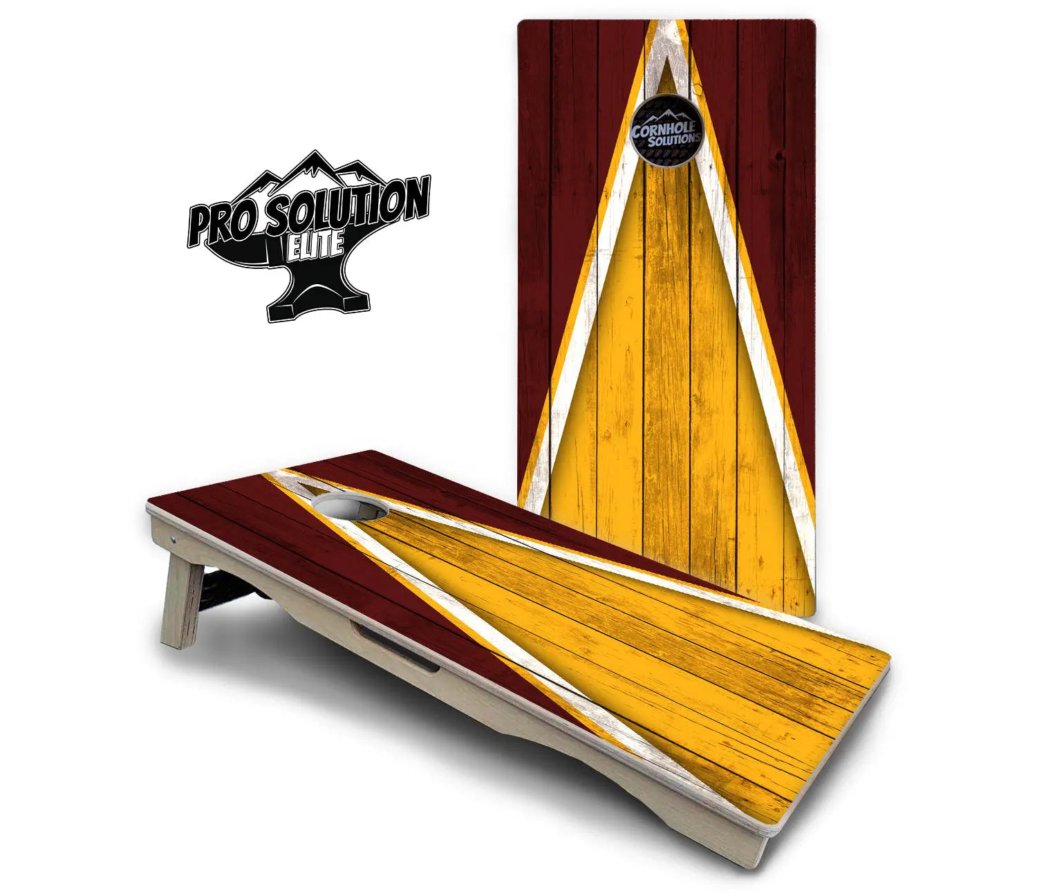 Team Color Triangle Cornhole Boards - Pro Solution Elite Series Cornhole Solutions