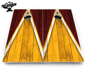 Team Color Triangle Cornhole Boards - Pro Solution Elite Series Cornhole Solutions