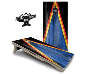 Team Color Triangle Cornhole Boards - Pro Solution Elite Series Cornhole Solutions