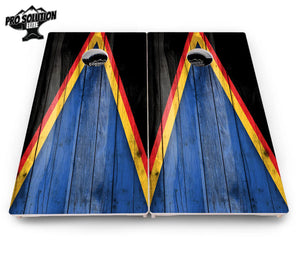 Team Color Triangle Cornhole Boards - Pro Solution Elite Series Cornhole Solutions