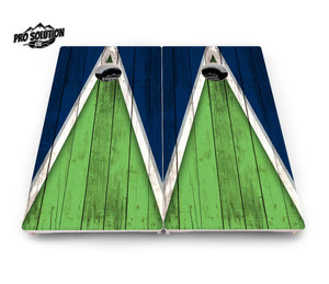 Team Color Triangle Cornhole Boards - Pro Solution Lite Series Cornhole Solutions