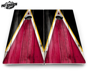 Team Color Triangle Cornhole Boards - Pro Solution Lite Series Cornhole Solutions