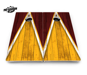 Team Color Triangle Cornhole Boards - Pro Solution Lite Series Cornhole Solutions