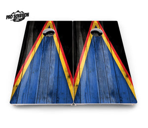 Team Color Triangle Cornhole Boards - Pro Solution Lite Series Cornhole Solutions
