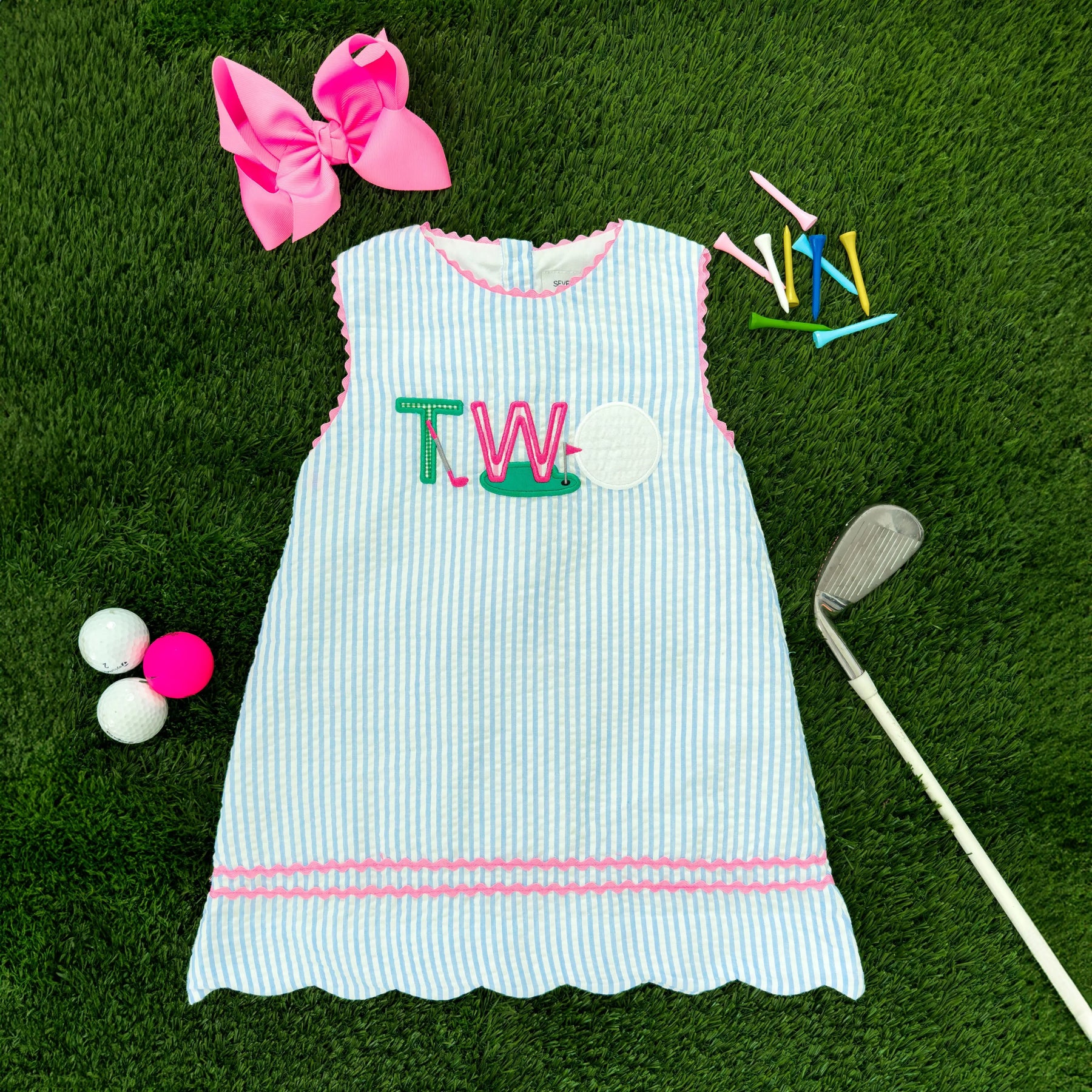 Teeing Up To Two Birthday Golf Dress Seven Lantern Lane