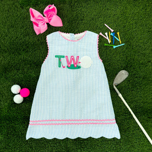 Teeing Up To Two Birthday Golf Dress Seven Lantern Lane