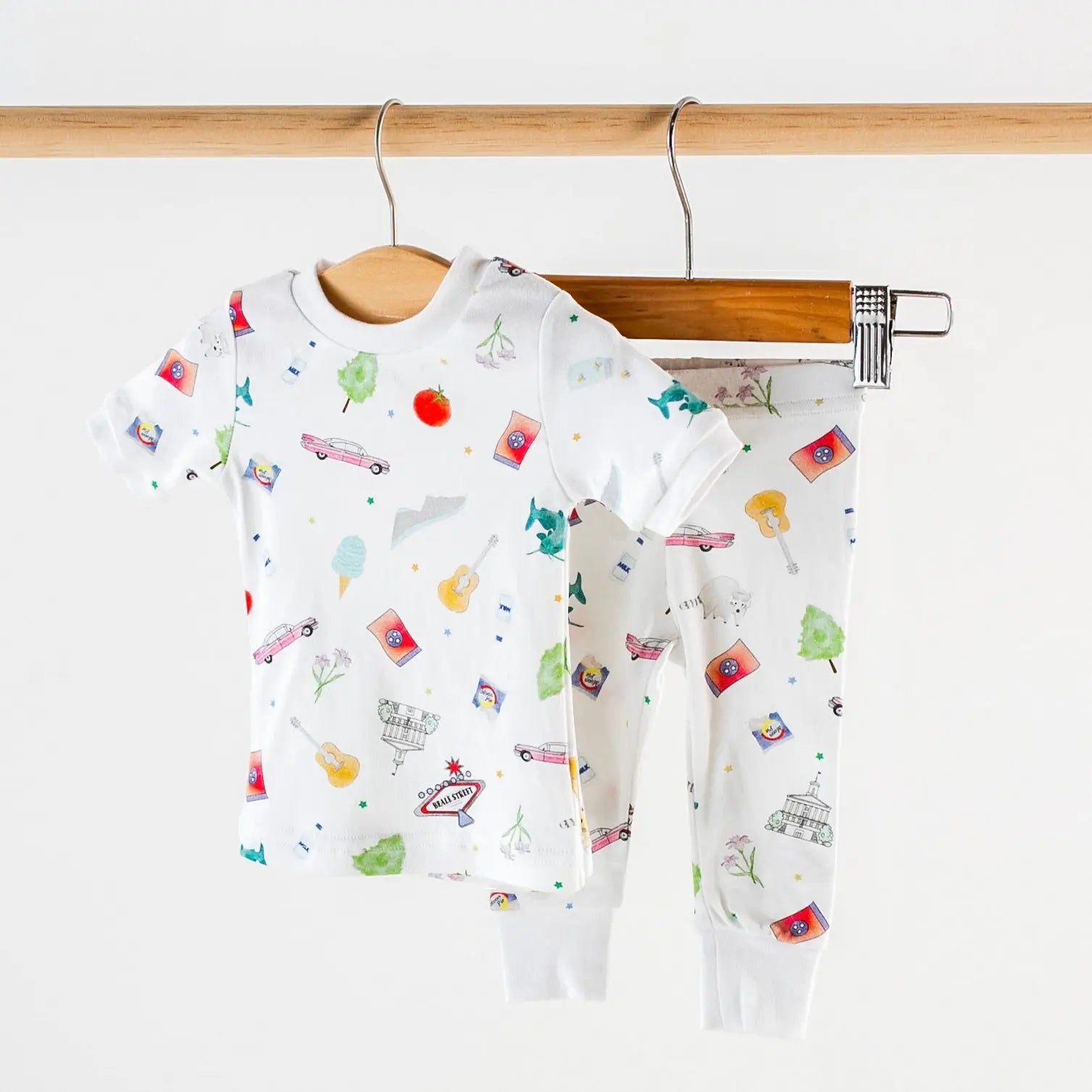 Tennessee Kids Organic Cotton Pajama Set Nola Tawk