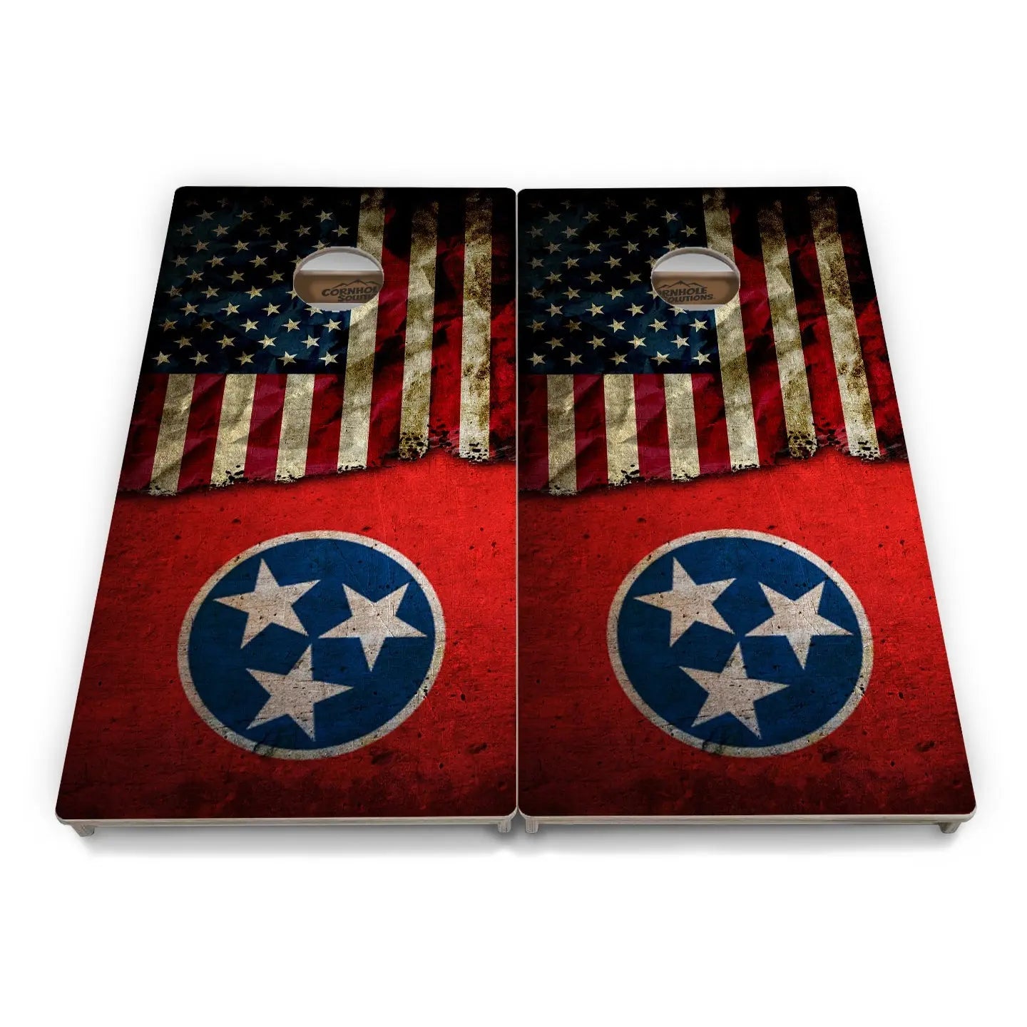 Tennessee USA Flag Cornhole Boards - Professional Tournament Series Cornhole Solutions