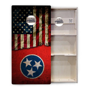 Tennessee USA Flag Cornhole Boards - Professional Tournament Series Cornhole Solutions