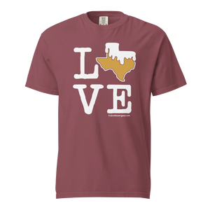 Texas Beer Mug Tee - LOVE - COMFORT COLORS BRAND TEE Drink Beer Gear