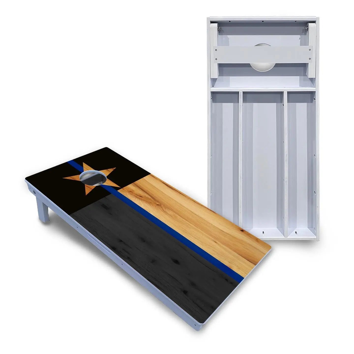 Texas Blue Line Flag Cornhole Boards - All Weather Series Cornhole Solutions