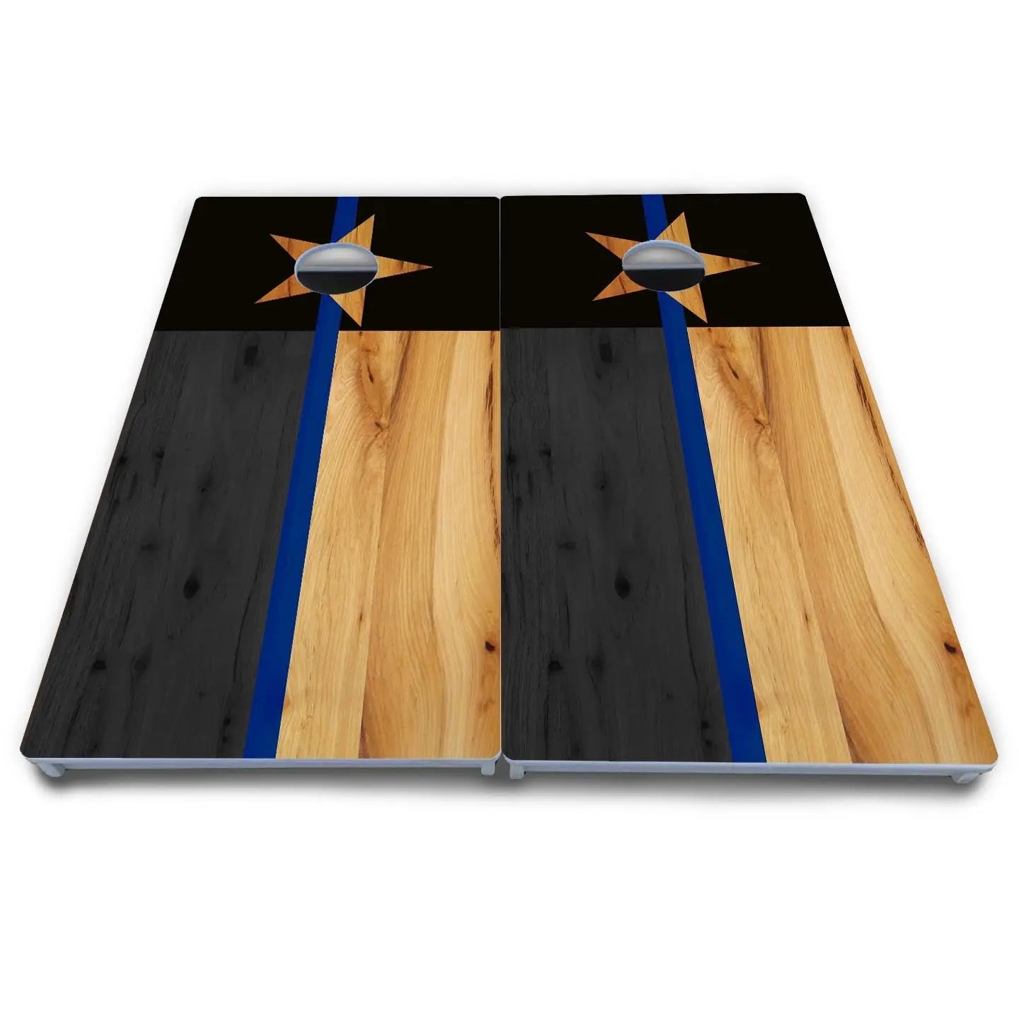 Texas Blue Line Flag Cornhole Boards - All Weather Series Cornhole Solutions