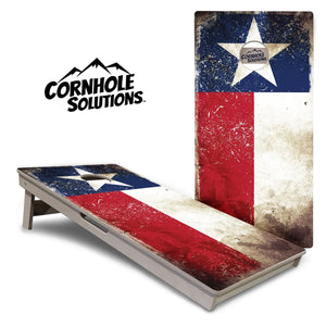 Texas Distressed Flag Cornhole Boards - Professional Tournament Series Cornhole Solutions