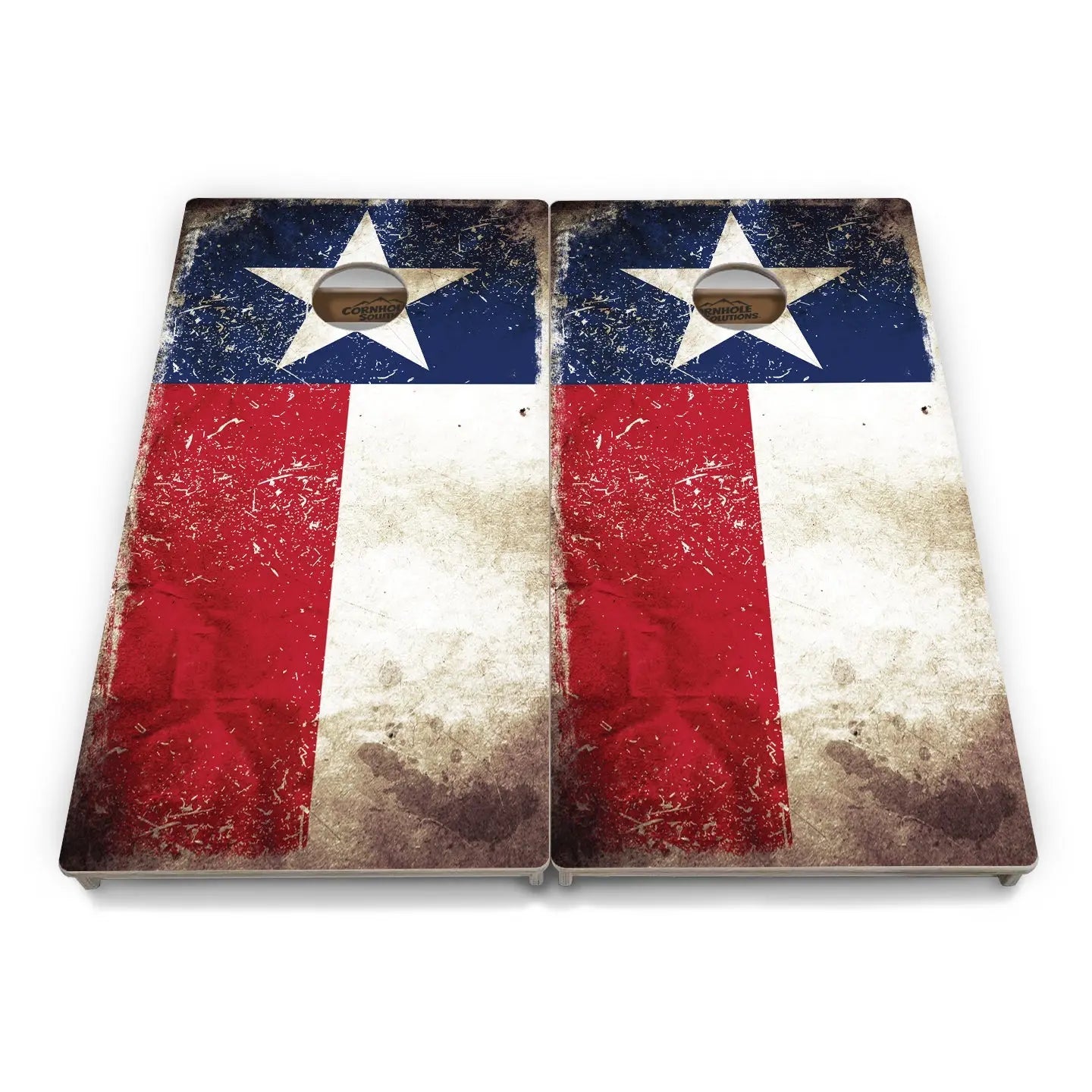 Texas Distressed Flag Cornhole Boards - Professional Tournament Series Cornhole Solutions