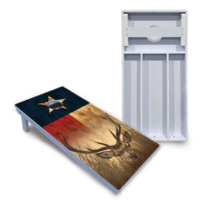 Texas Flag Deer & Fish Cornhole Boards - All Weather Series Cornhole Solutions