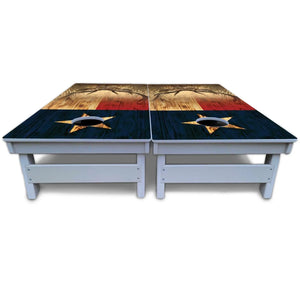 Texas Flag Deer & Fish Cornhole Boards - All Weather Series Cornhole Solutions