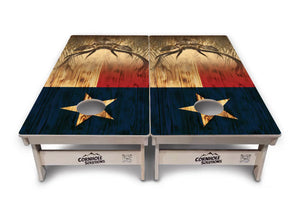 Texas Flag Deer & Fish Cornhole Boards - Professional Tournament Series Cornhole Solutions