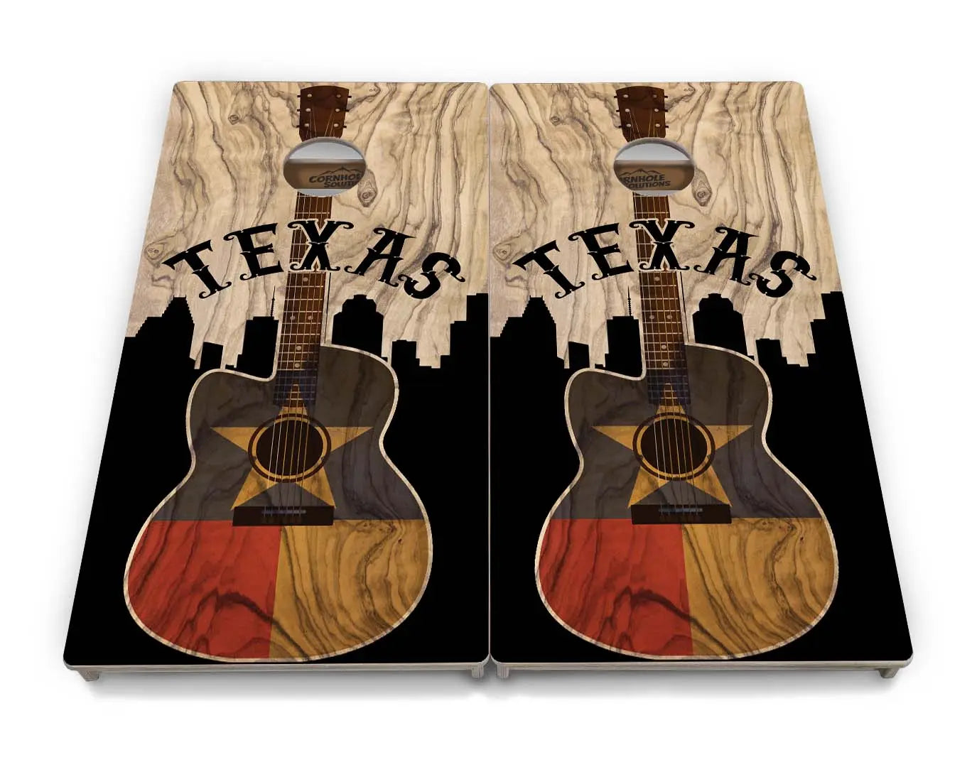 Texas Guitar Cornhole Boards - Professional Tournament Series Cornhole Solutions
