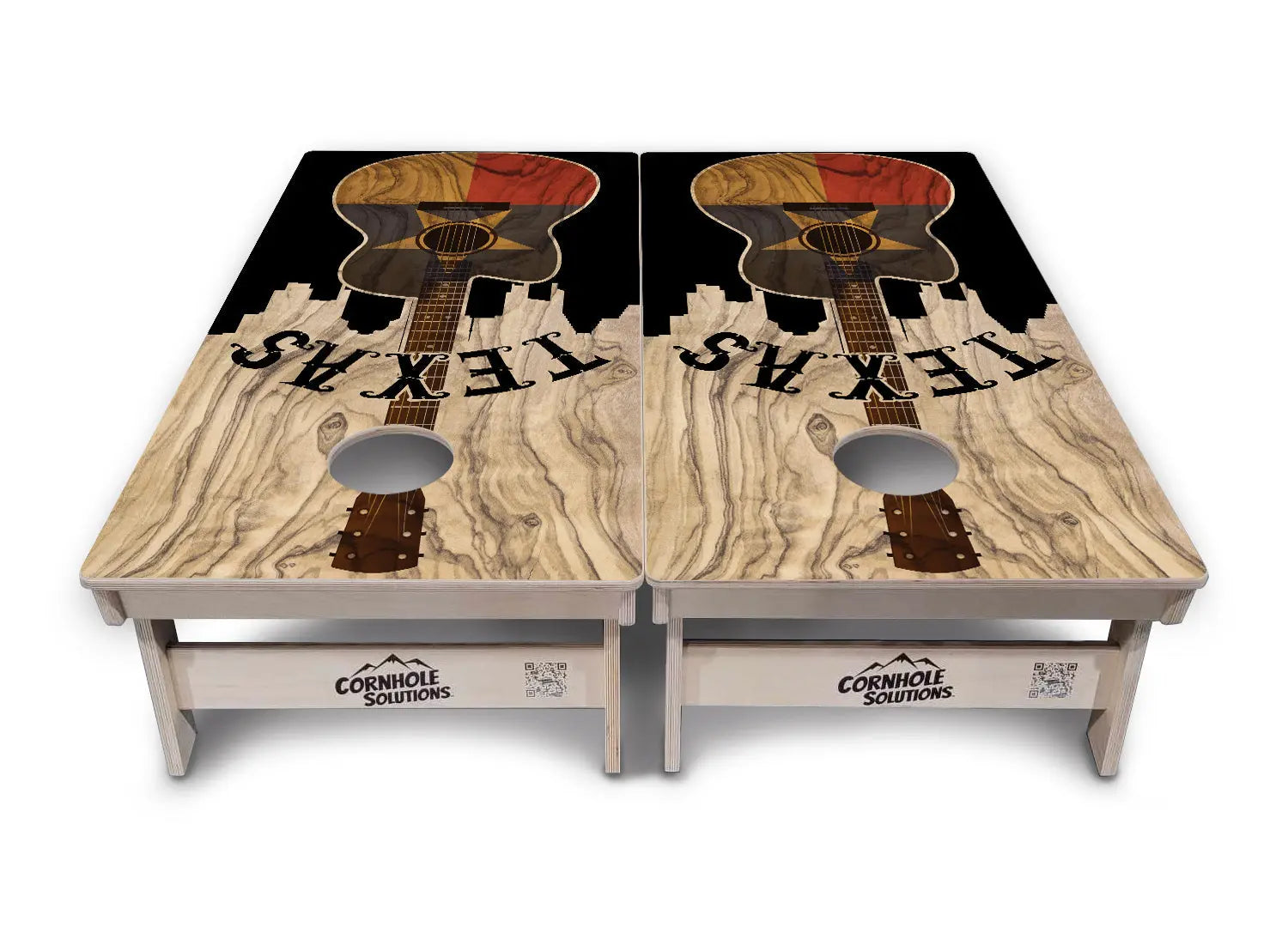 Texas Guitar Cornhole Boards - Professional Tournament Series Cornhole Solutions