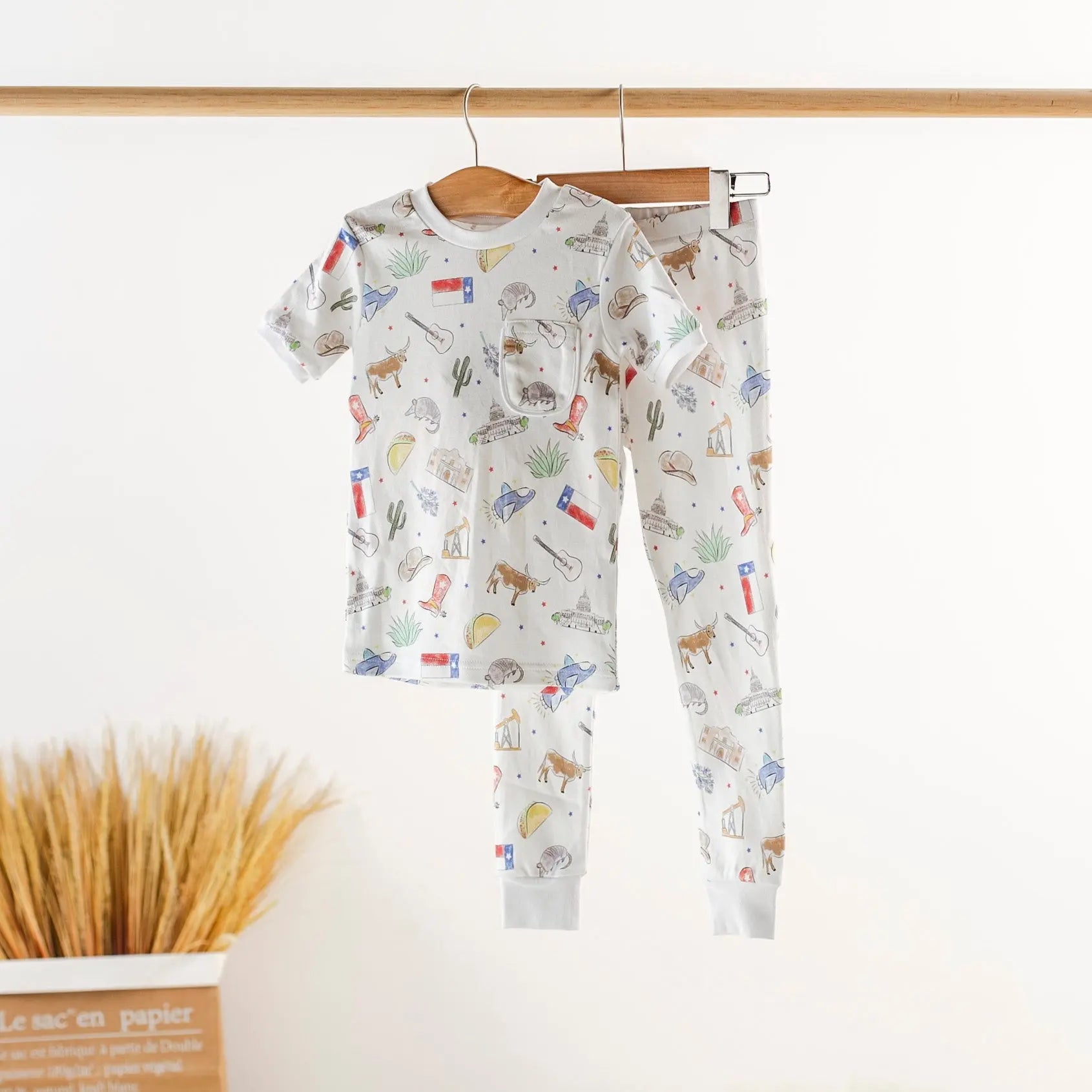 Texas Kids Organic Cotton Kids Pajamas Nola Tawk