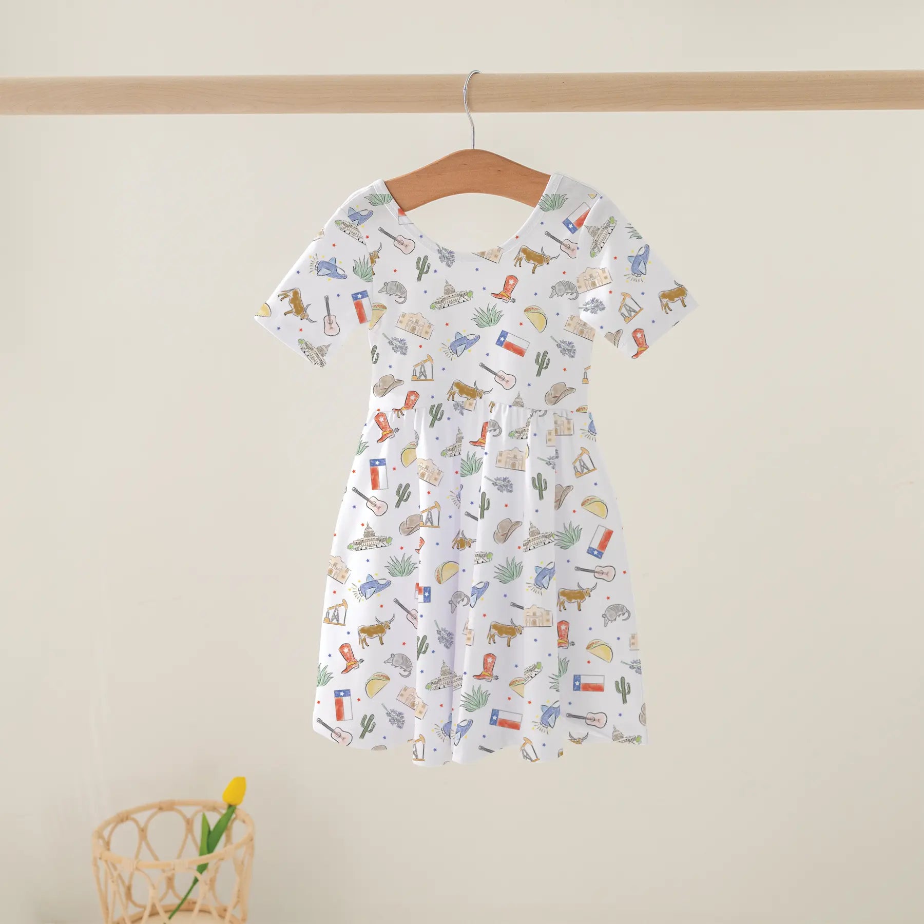 Texas Kids Organic Cotton Twirl Dress Nola Tawk