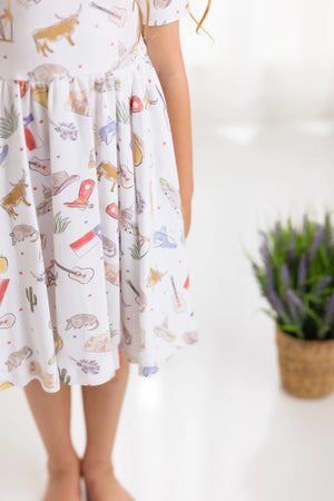 Texas Kids Organic Cotton Twirl Dress Nola Tawk