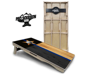 Texas Thin Blue Line Cornhole Boards - Pro Solution Elite Series Cornhole Solutions