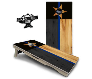 Texas Thin Blue Line Cornhole Boards - Pro Solution Elite Series Cornhole Solutions