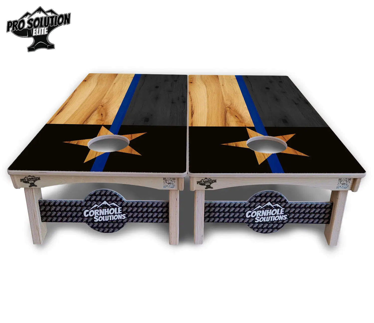 Texas Thin Blue Line Cornhole Boards - Pro Solution Elite Series Cornhole Solutions