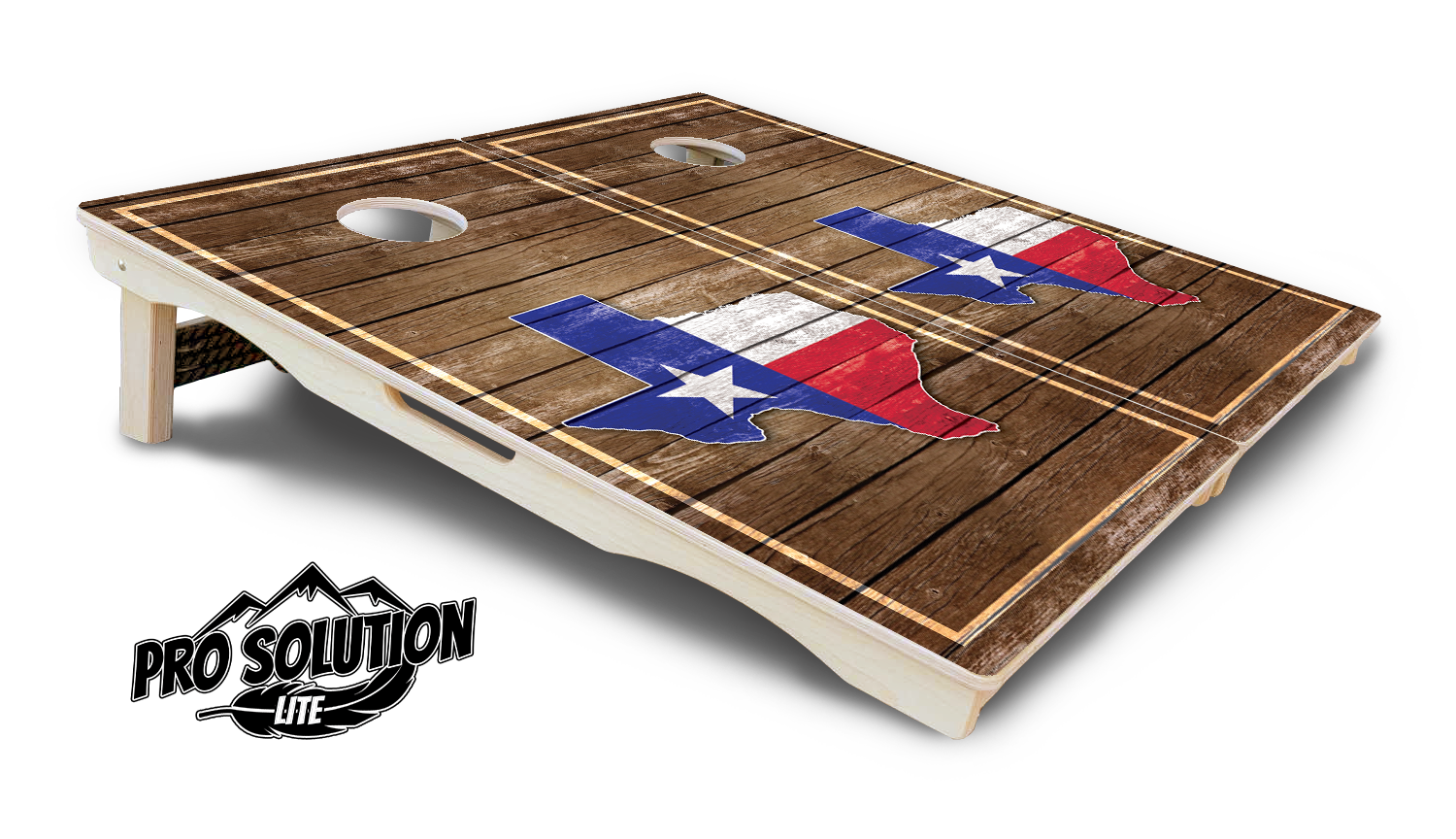 Texas Wood Panel Cornhole Boards - Pro Solution Lite Series Cornhole Solutions