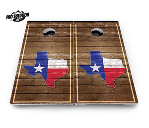 Texas Wood Panel Cornhole Boards - Pro Solution Lite Series Cornhole Solutions