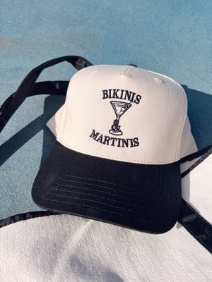 Bikinis & Martinis Vintage Trucker Hat by KenzKustomz, Southern lifestyle apparel detail photo 8