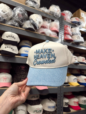Make Heaven Crowded - Vintage Trucker Hat by KenzKustomz, Southern lifestyle apparel detail photo 15
